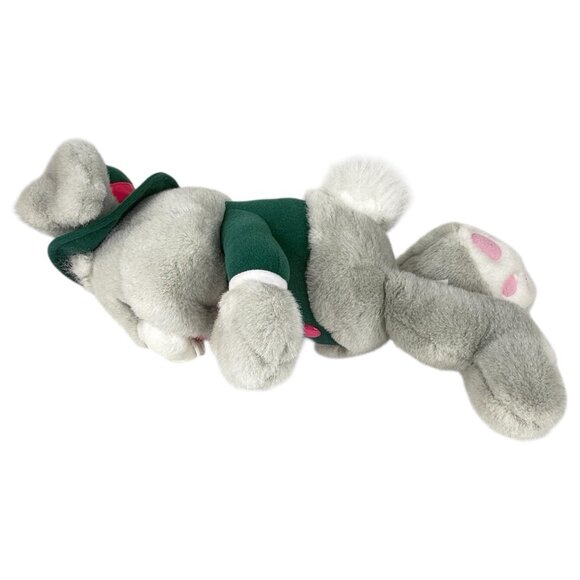Vintage 1986 Speedy Easter Bunny Rabbit Plush  Gray Stuffed Animal Toy 16 Inch - Picture 7 of 10